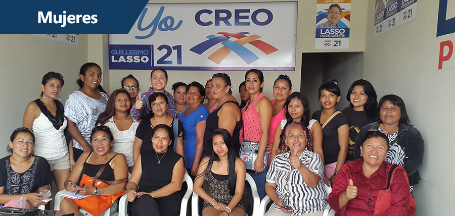 CREO cuenta con directivas de mujeres en 14 provincias