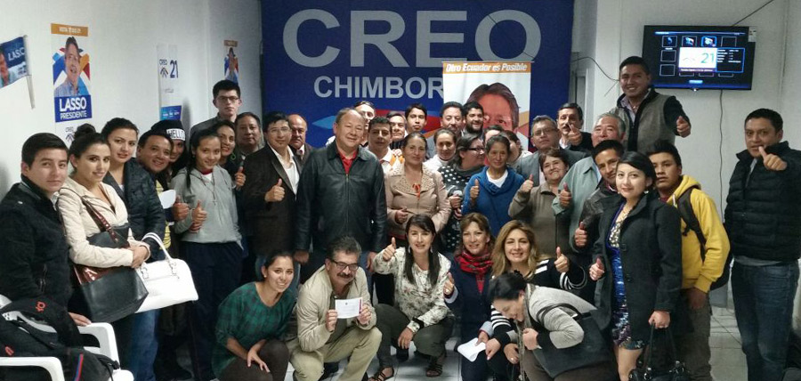 En Riobamba más seguidores se unen a la familia CREO en busca del cambio para el Ecuador